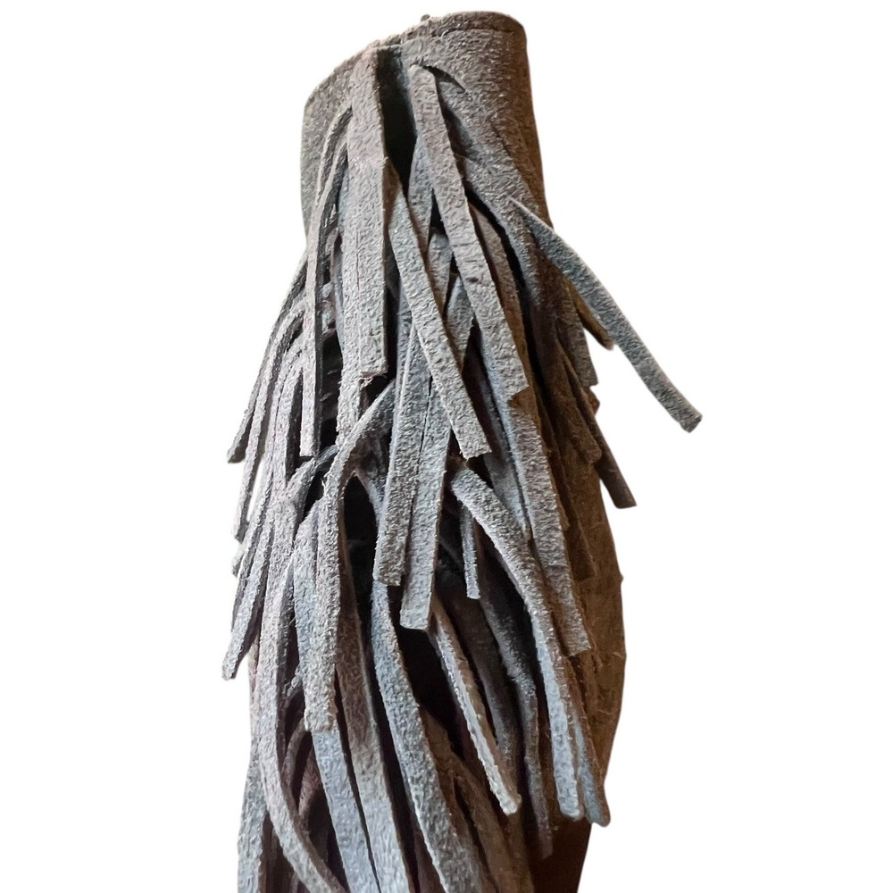 Matisse Lucinda Fringe Braided‎ Western  Blue Suede Leather Ankle Boots Sz 8.5 - Picture 10 of 16